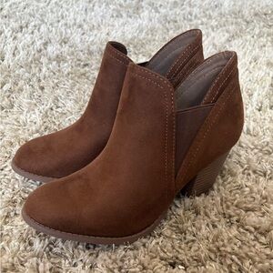 Brown Suede Ankle Boots